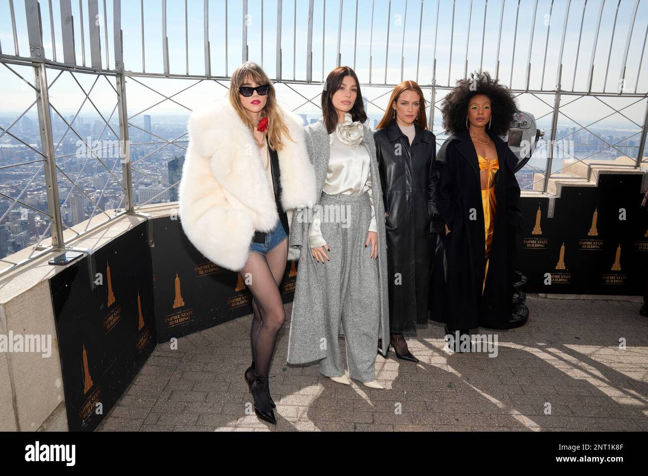 Suki Waterhouse, from left, Camila Morrone, Riley Keough and Nabiyah Be
