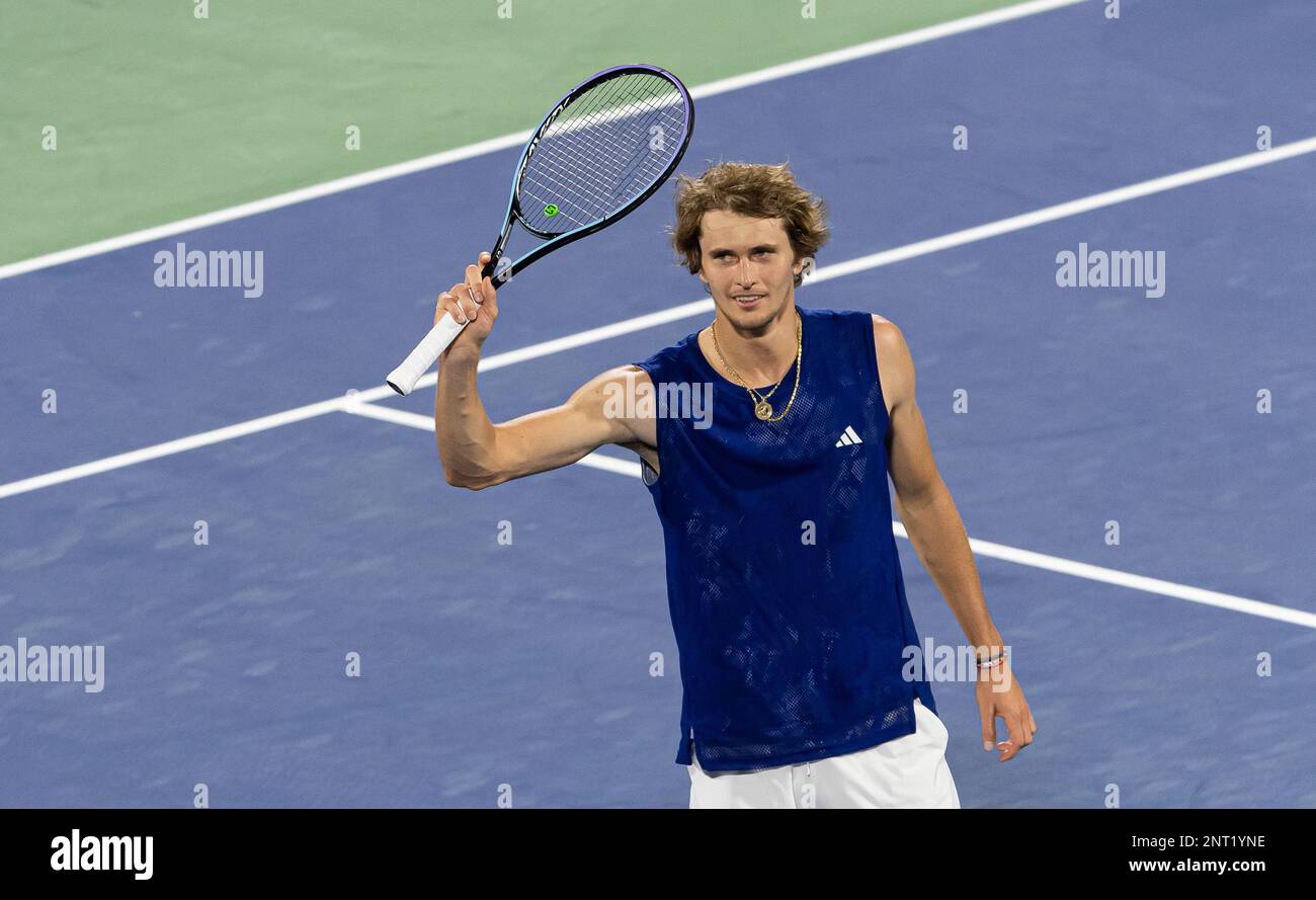 Dubai, United Arab Emirates. February 27, 2023, Alexander Zverev