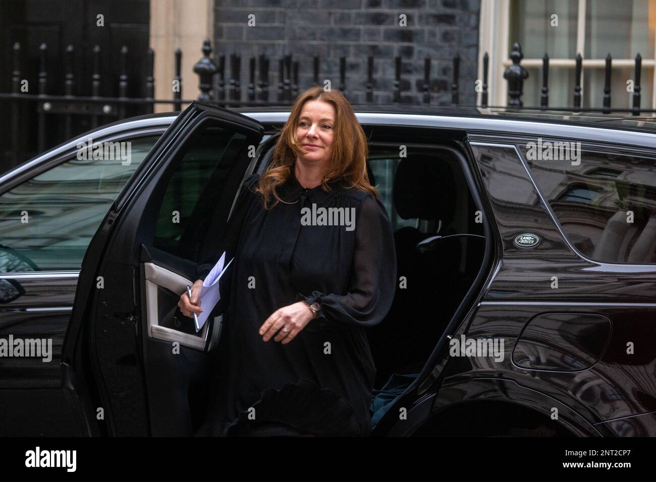 London, England, UK. 27th Feb, 2023. Secretary of State for Education GILLIAN KEEGAN is seen outside 10 Downing Street as cabinet meet. (Credit Image: © Tayfun Salci/ZUMA Press Wire) EDITORIAL USAGE ONLY! Not for Commercial USAGE! Stock Photo