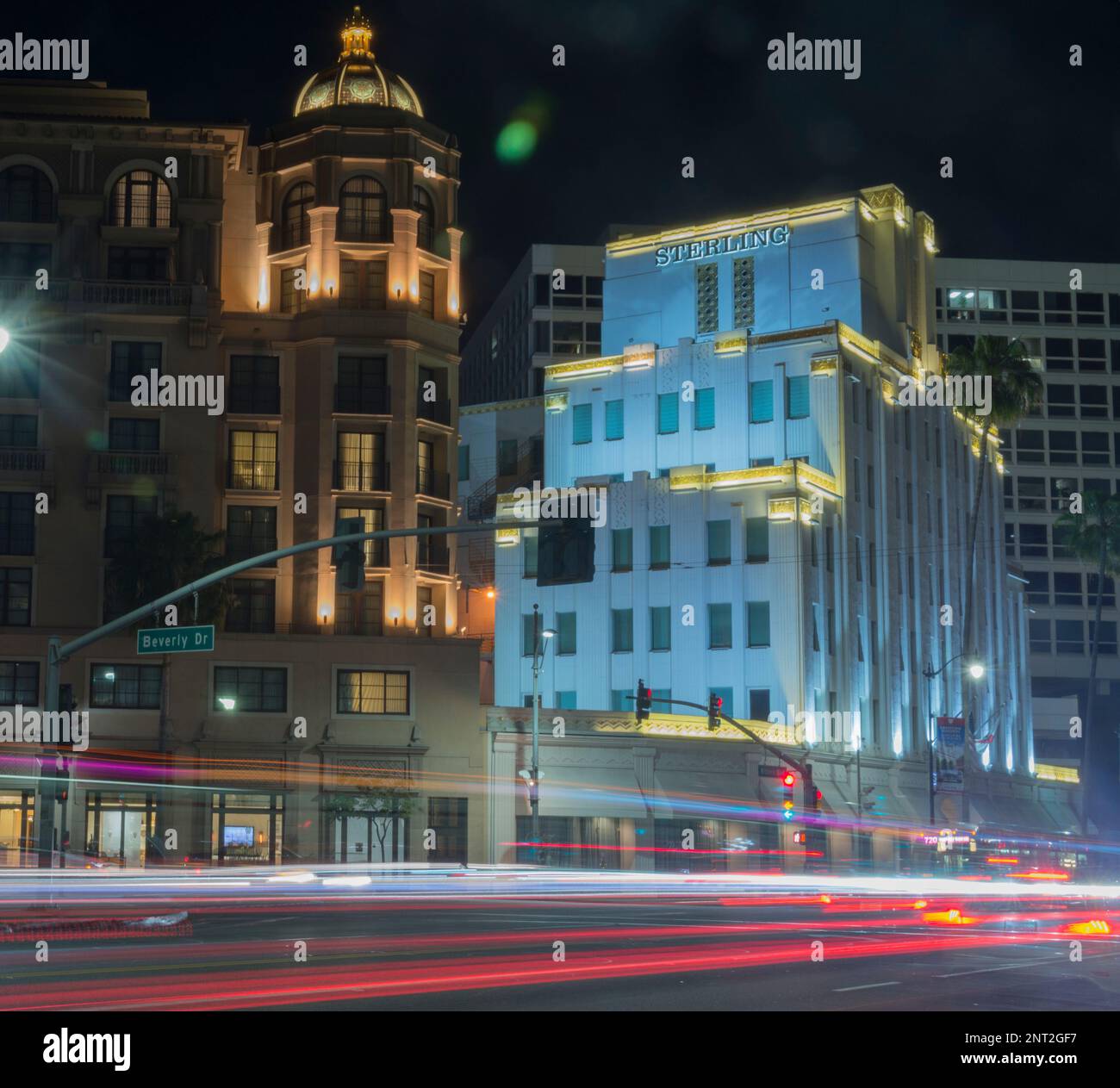 Beverly hills at night hi-res stock photography and images - Alamy