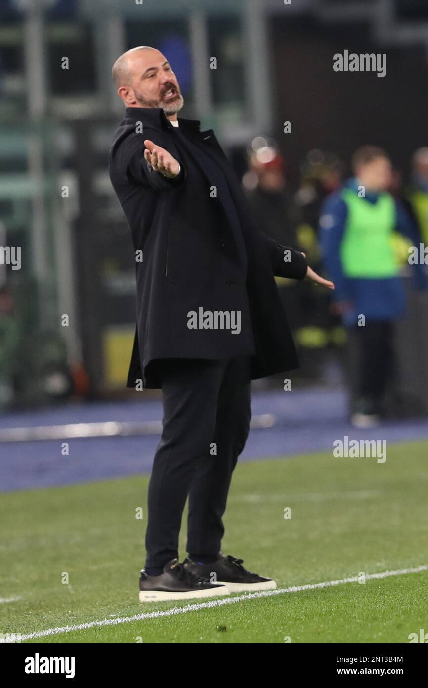 De Jan Rome Rome, . 27th Feb, 2023. Rome, Italy 27.02.2023: Coach Dejan Stankovic ...