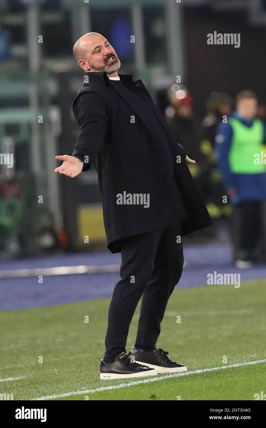 De Jan Rome Rome, . 27th Feb, 2023. Rome, Italy 27.02.2023: Coach Dejan Stankovic ...
