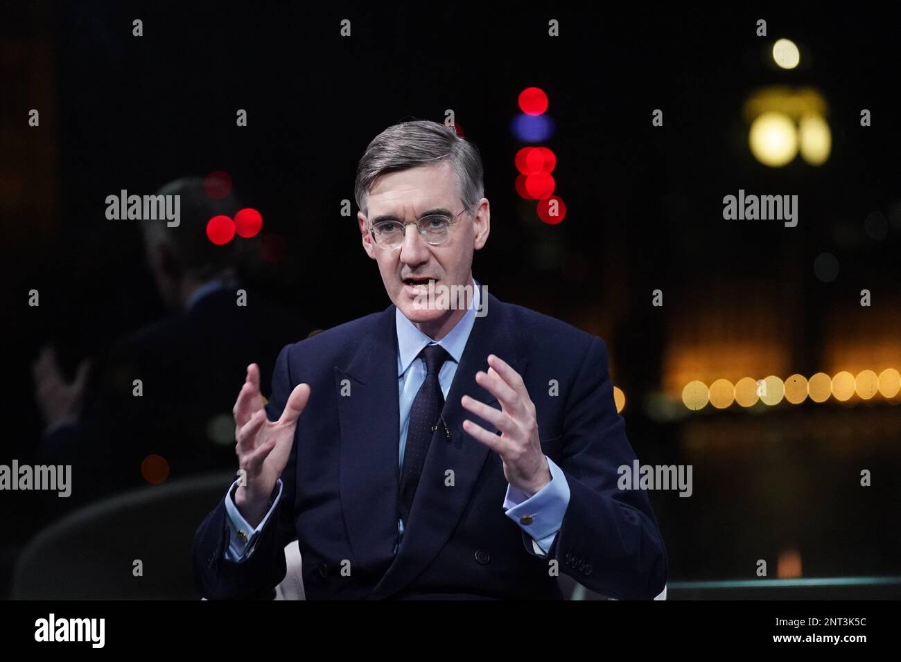 Jacob Rees-Mogg In The Studio At GB News During His New Show Jacob Rees ...