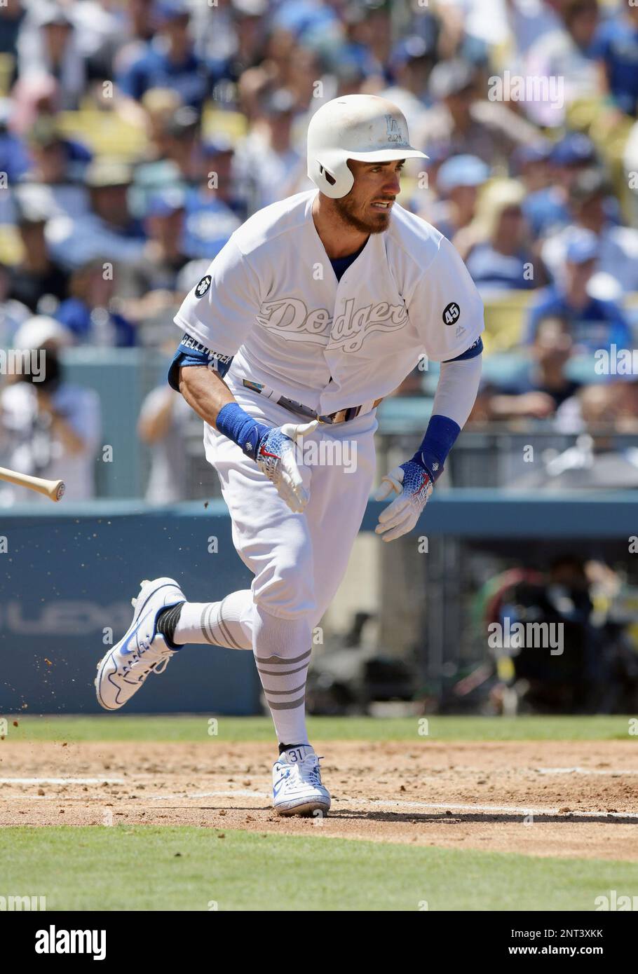LOS ANGELES, CA - AUGUST 24: Los Angeles Dodgers right fielder