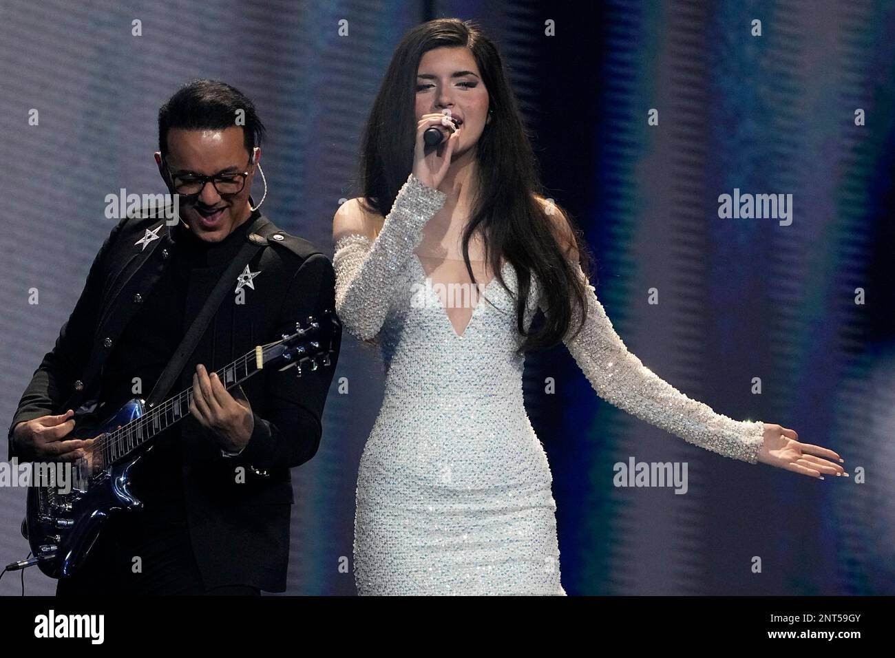 Angelina Jordan performs during the ceremony of the Best FIFA Football