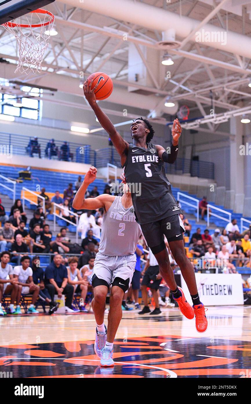 LOS ANGELES, CA - AUGUST 10: Terrence Clarke drives to the basket ...