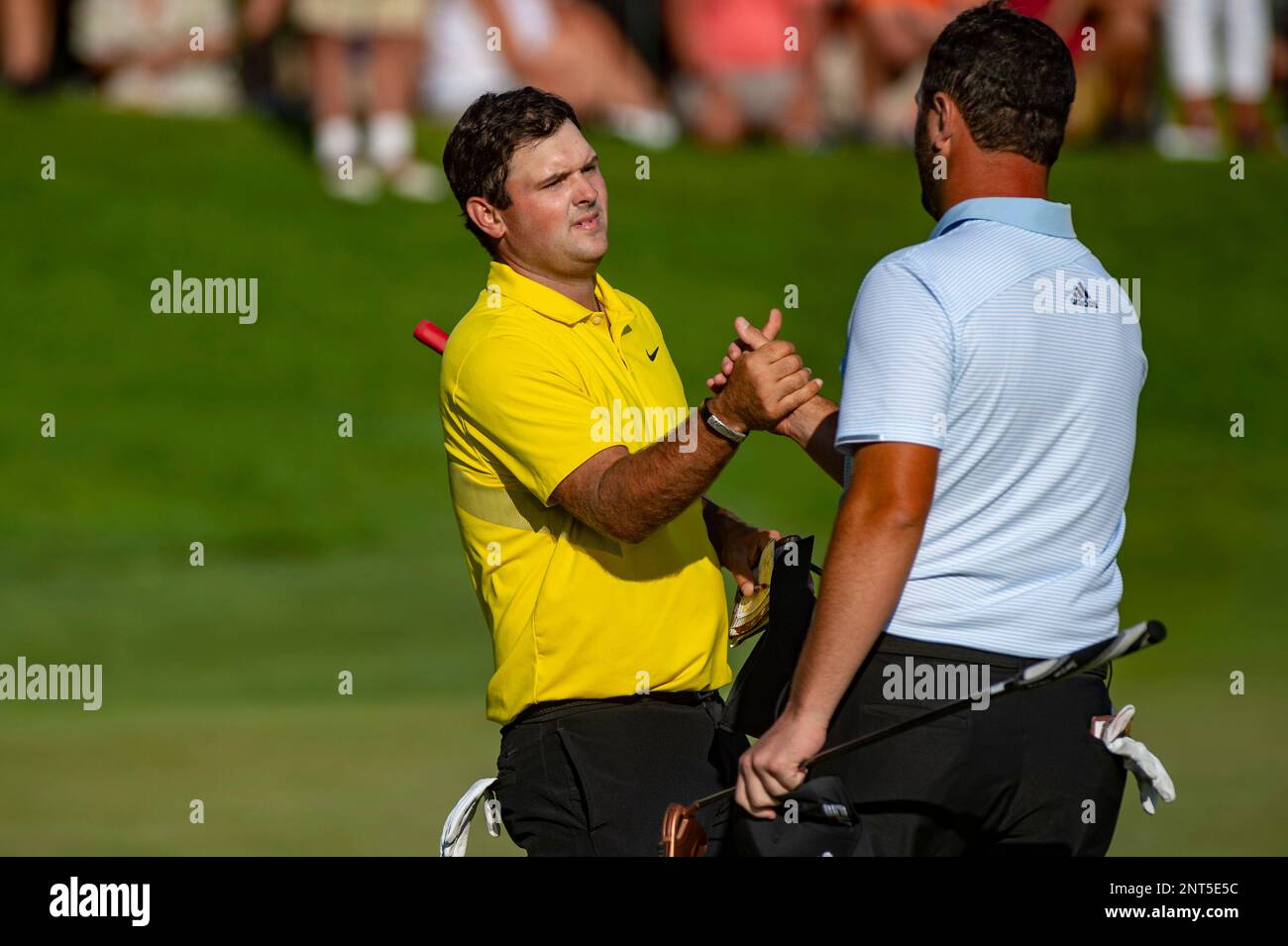 JERSEY CITY, NJ - AUGUST 10: Patrick Reed of the United States of ...