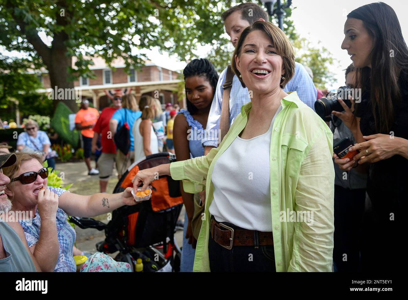 UNITED STATES AUGUST 10 Democratic presidential candidate Sen. Amy Klobuchar, DMinn., is