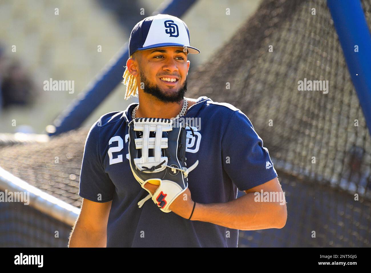 LOS ANGELES, CA - AUGUST 01: San Diego Padres shortstop Fernando Tatis ...