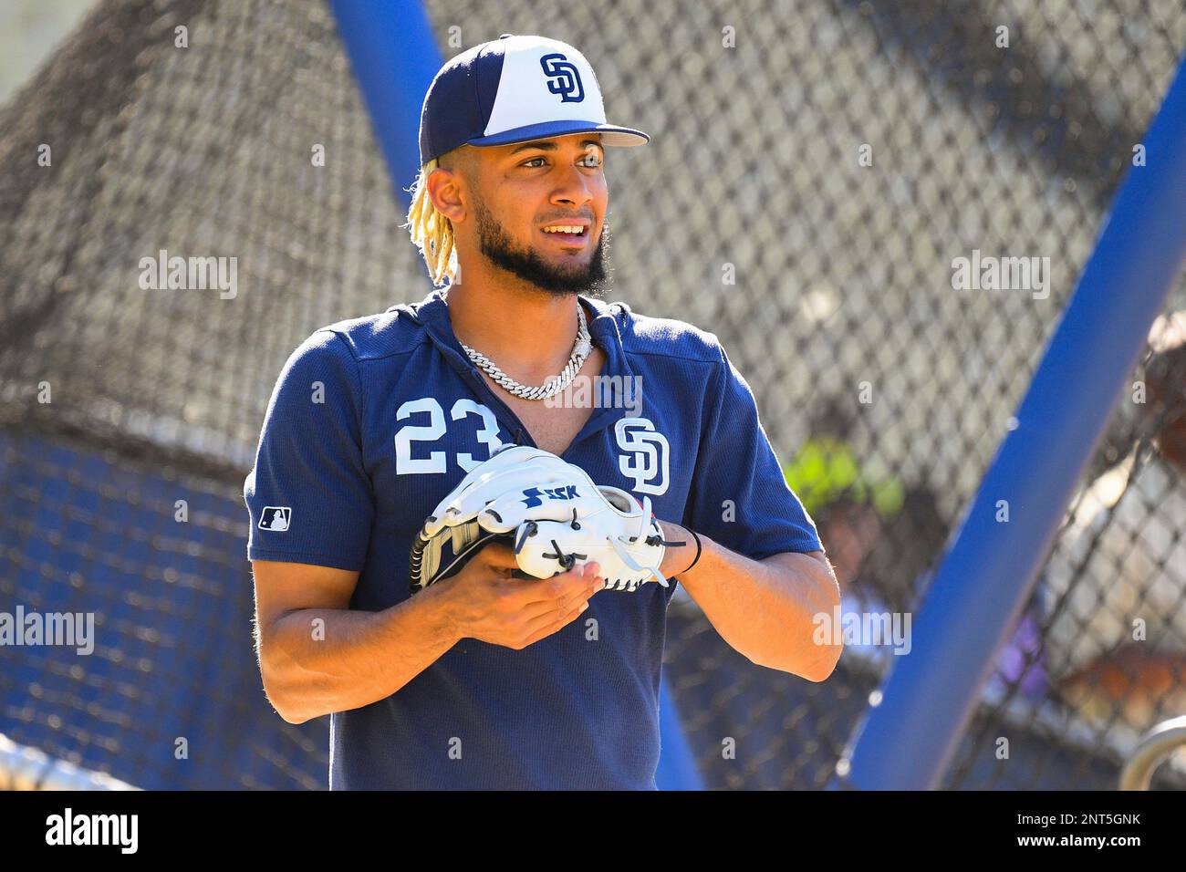 LOS ANGELES, CA - AUGUST 01: San Diego Padres shortstop Fernando Tatis ...