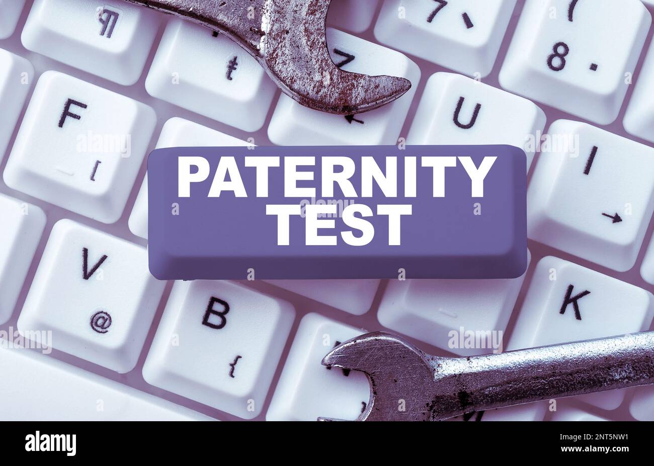 Hand writing sign Paternity Test. Conceptual photo a test of DNA to ...