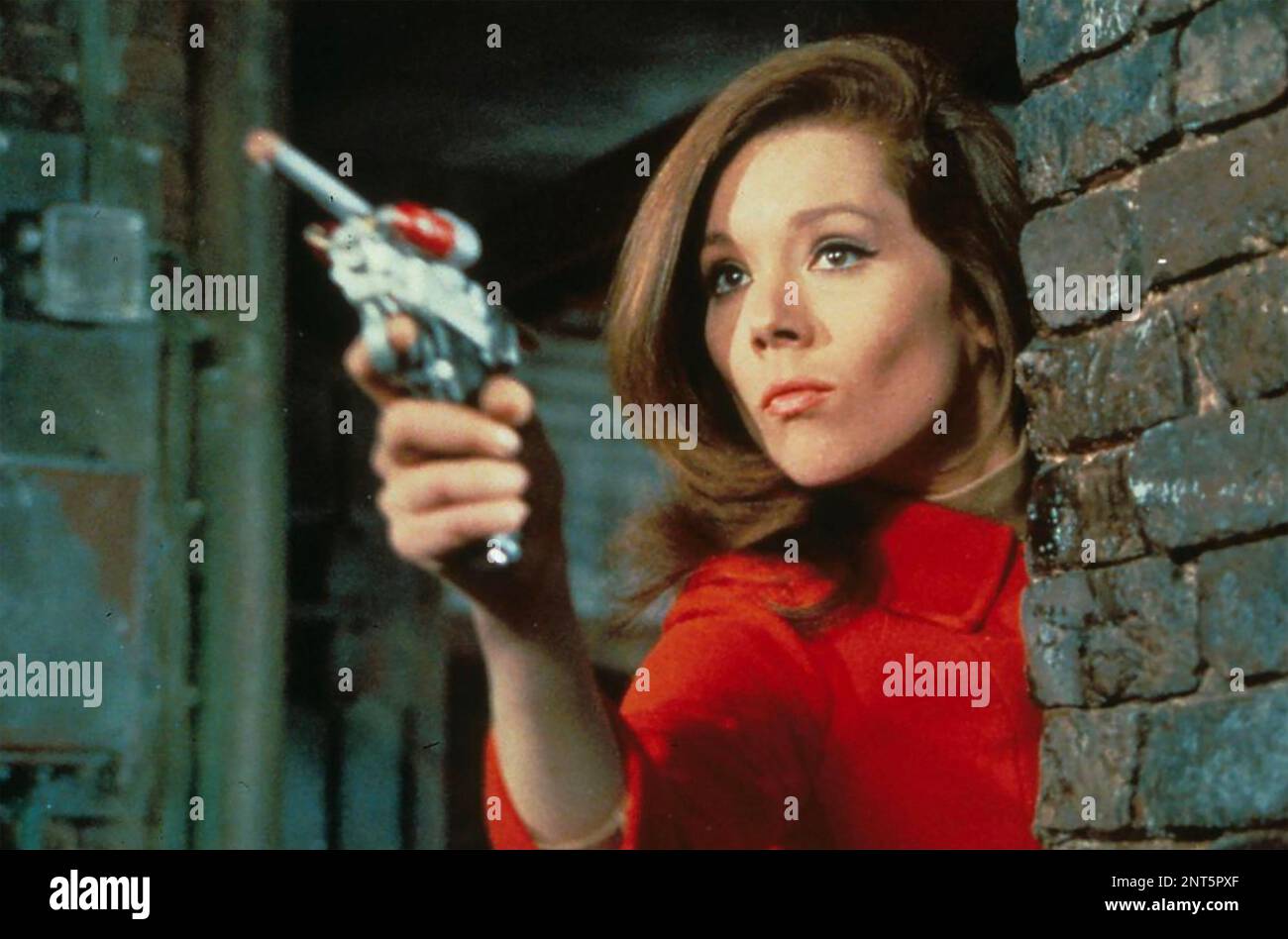 THE AVENGERS  1961-69  ABC TV series with Diana Rigg as Emma Peel Stock Photo