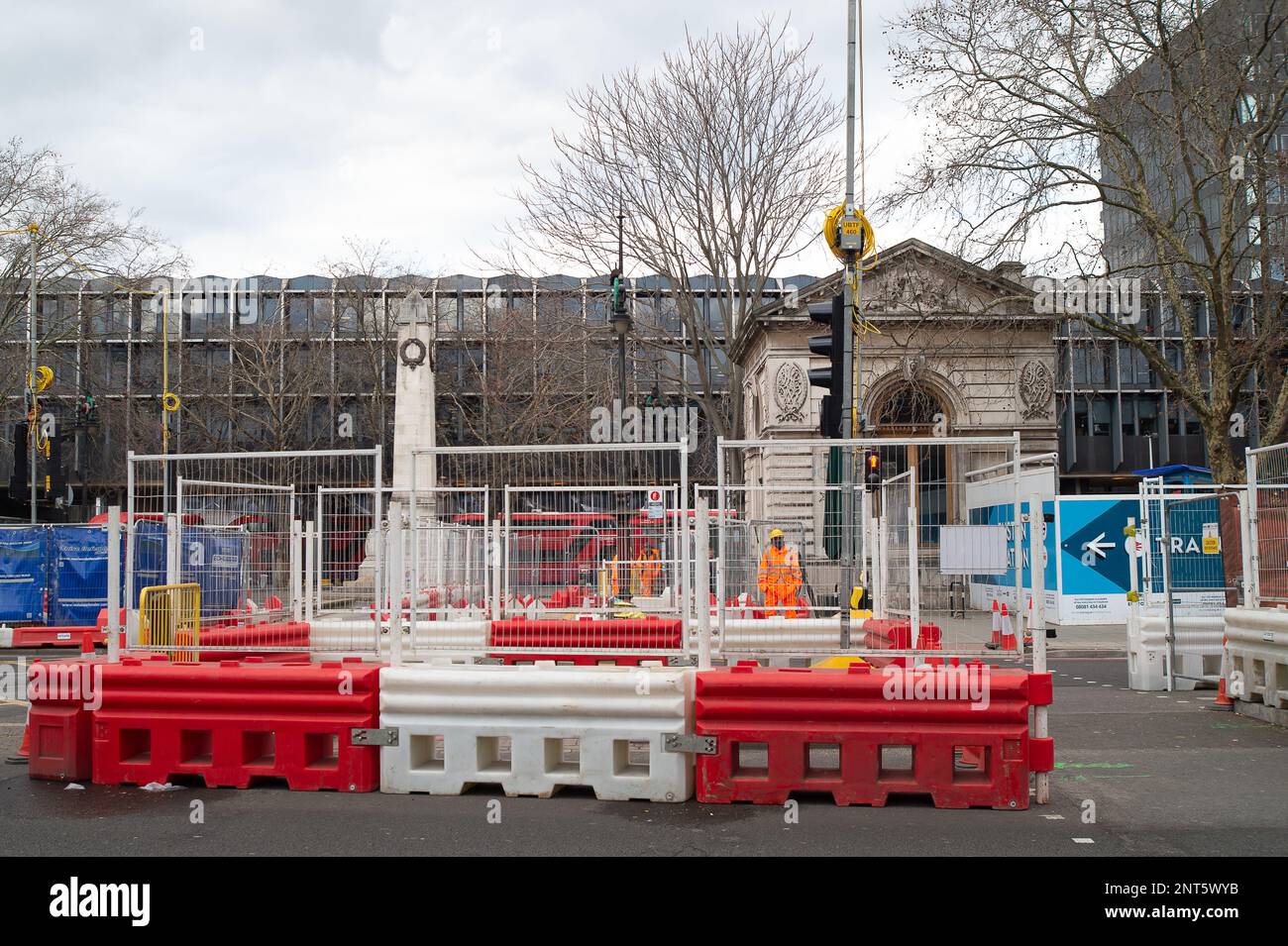 Euston, London, UK. 27th February, 2023. Euston Square Gardens