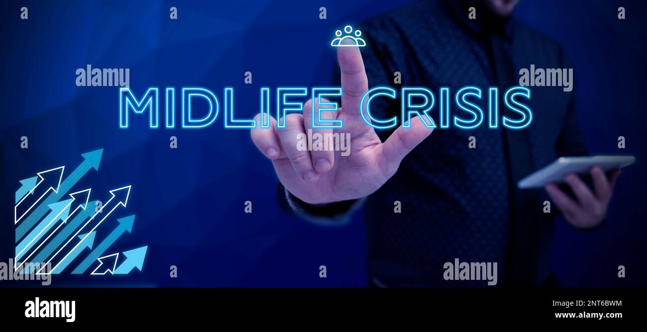 Conceptual display Midlife Crisis. Conceptual photo Software development technique Decomposing an application Stock Photo