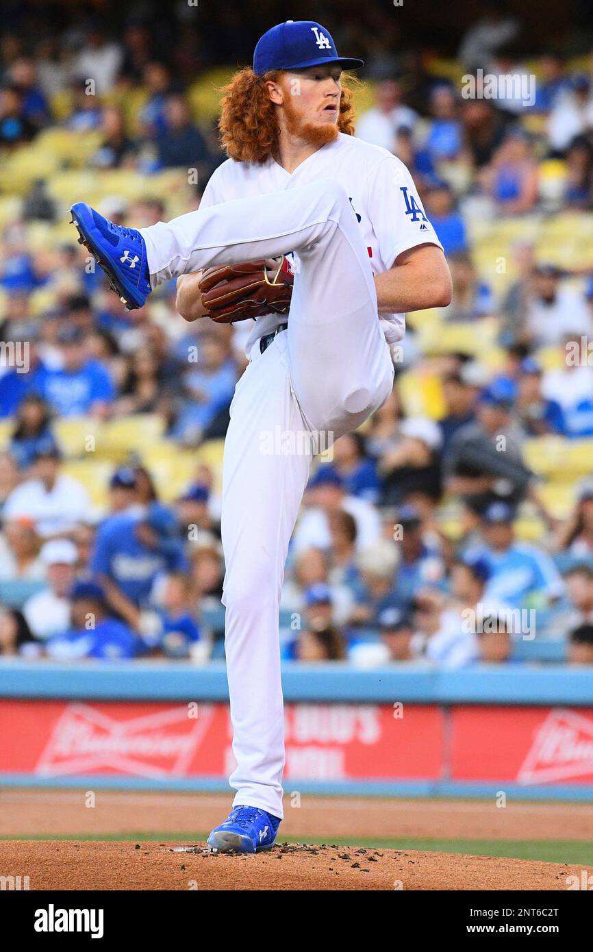 LOS ANGELES, CA - AUGUST 01: Los Angeles Dodgers pitcher Dustin May (85 ...