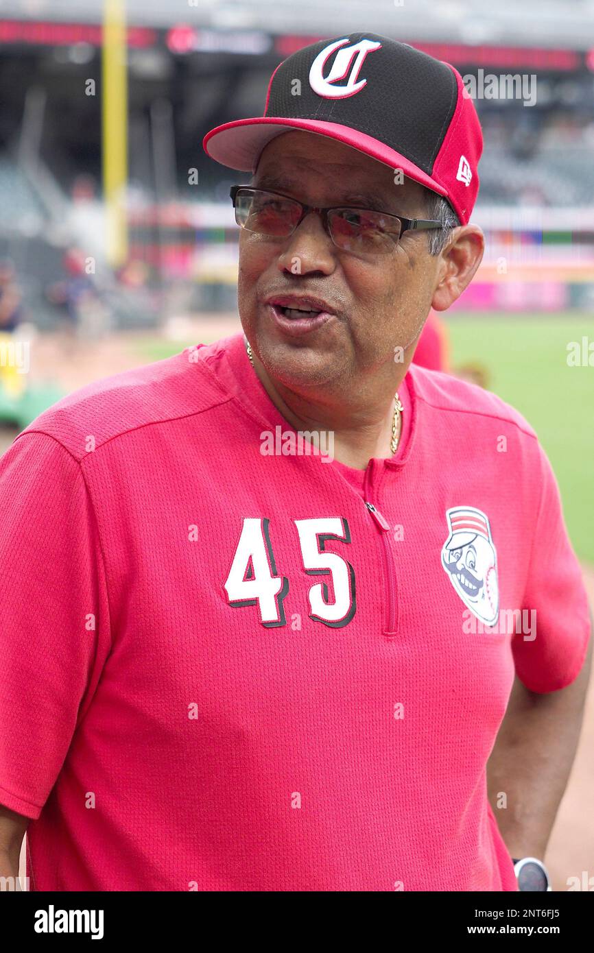 ATLANTA, GA - AUGUST 01: Cincinnati Reds Bench Coach Freddie Benavides ...