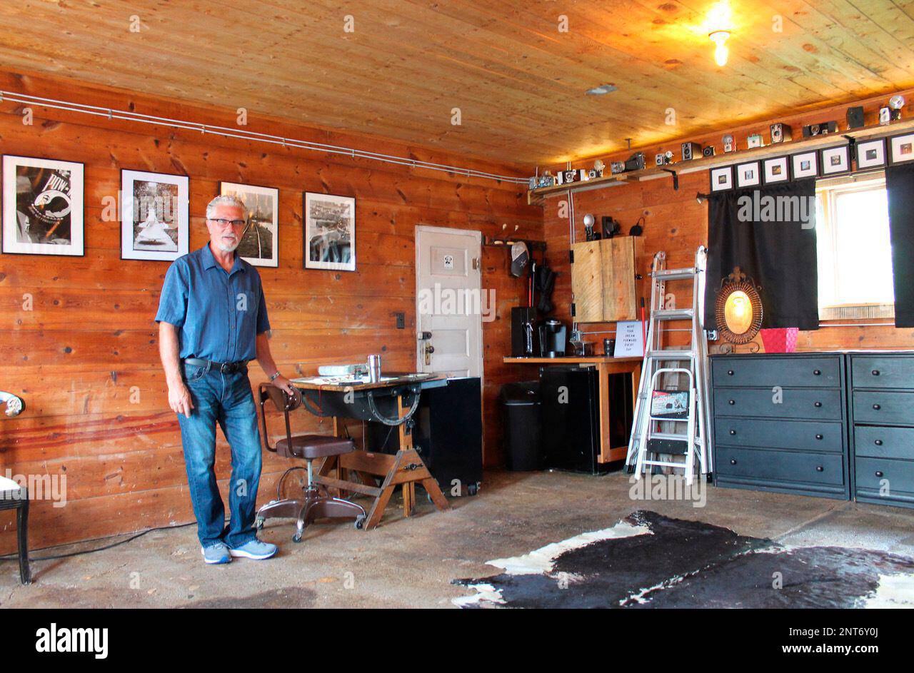 Photographer Russ Aman is pictured in The Black Hills Studios in
