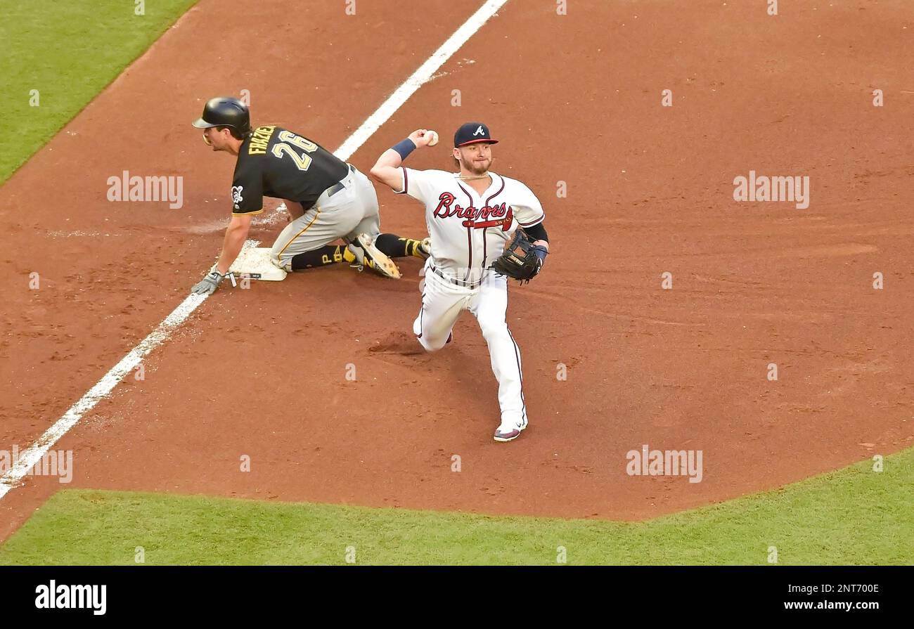 June 12, 2019 Atlanta Braves third baseman Josh Donaldson looks to