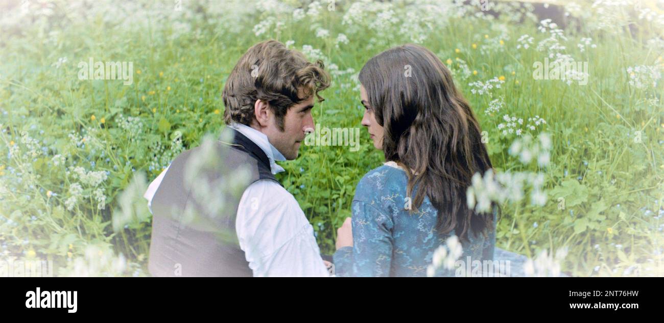 EMILY, from left Oliver JacksonCohen, Emma Mackey as Emily Bronte, 2022. © Bleecker Street