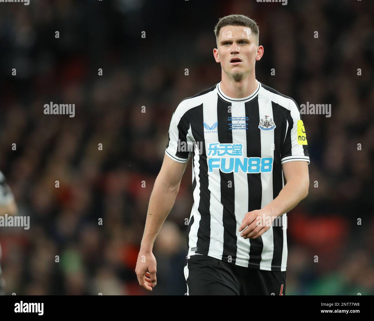 London, England, 26th February 2023. Sven Botman Of Newcastle United ...