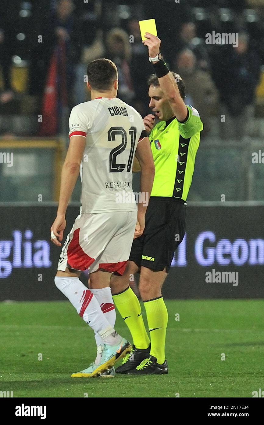 Arena Garibaldi, Pisa, Italy, February 24, 2023, The referee Alberto