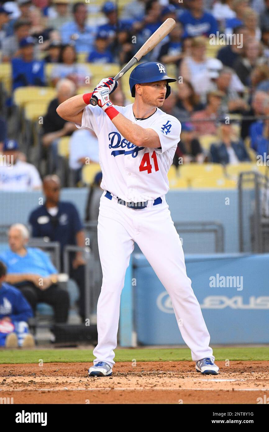 LOS ANGELES, CA - JULY 05: Los Angeles Dodgers outfielder Kyle Garlick ...