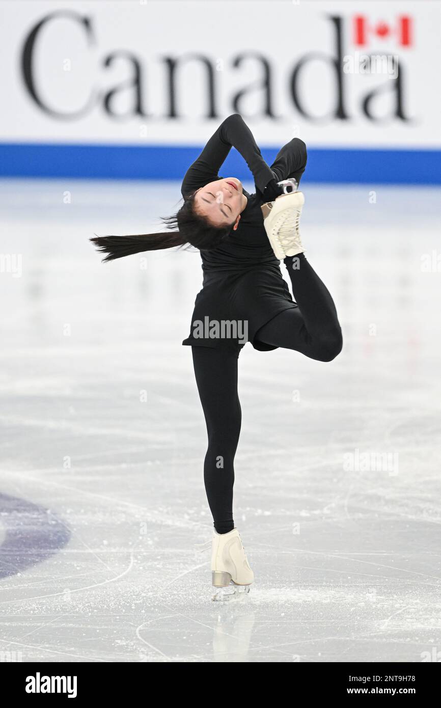 Ami NAKAI (JPN), during Ladies Practice, at the ISU World Junior Figure