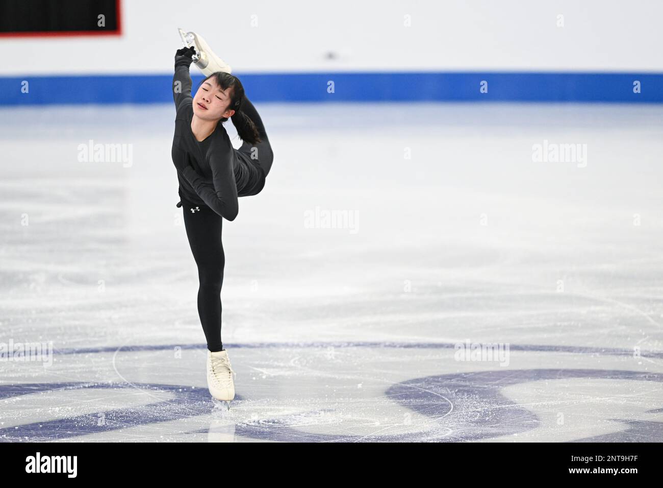 Ami NAKAI (JPN), during Ladies Practice, at the ISU World Junior Figure Skating Championships