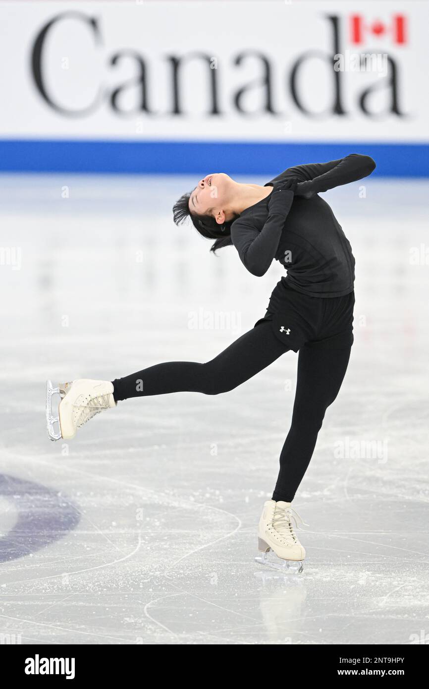 Ami NAKAI (JPN), during Ladies Practice, at the ISU World Junior Figure