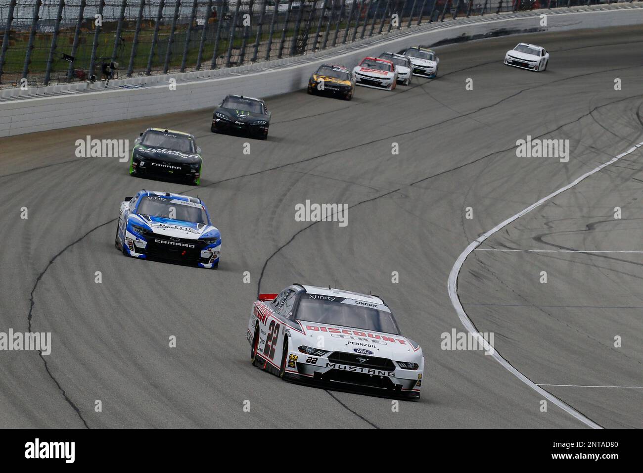 22 Austin Cindric, Team Penske, Ford Mustang Discount Tire during the