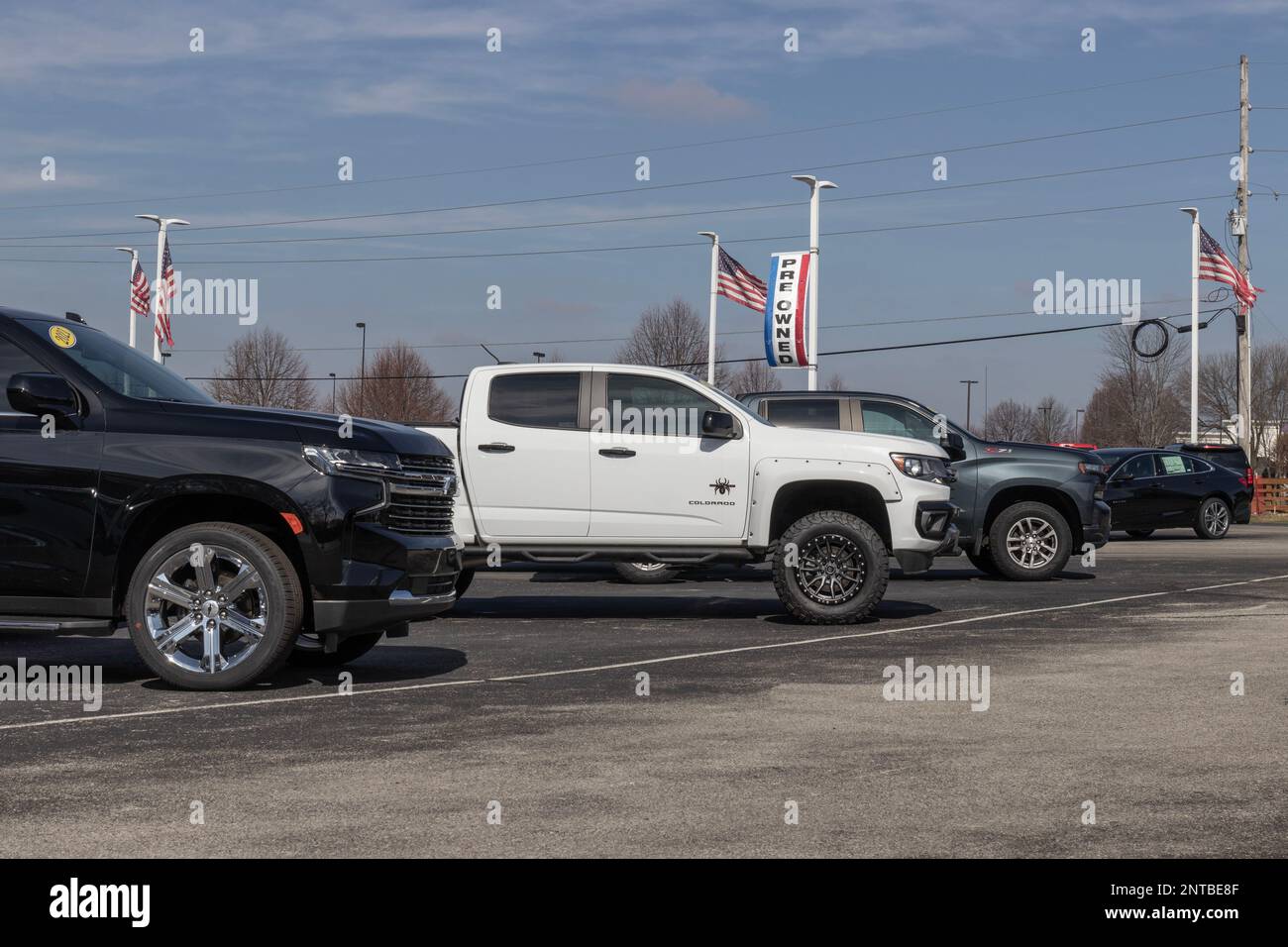 Noblesville Circa February 2023 Used car display at a Chevrolet