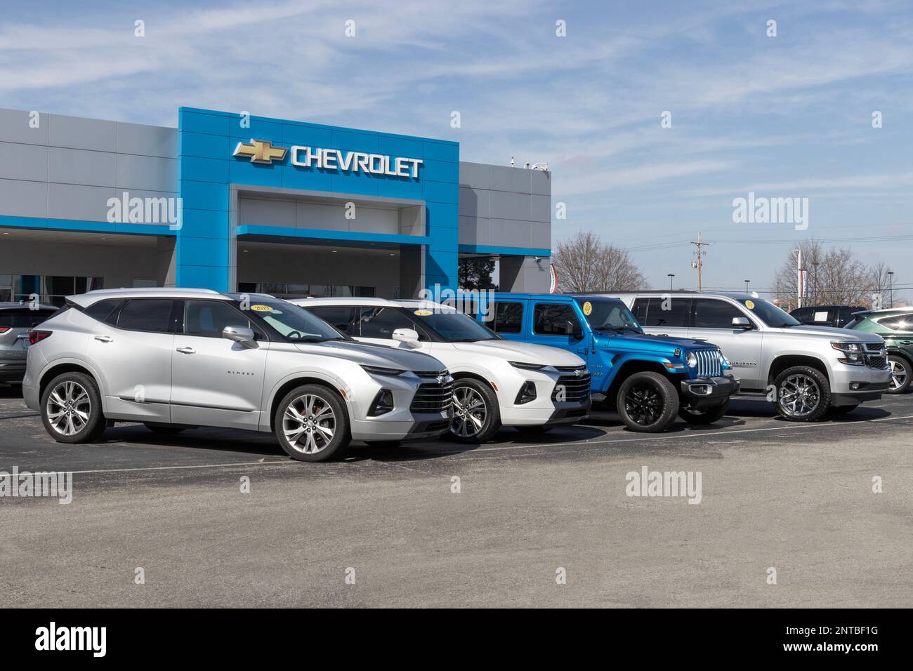Noblesville Circa February 2023 Used car display at a Chevrolet