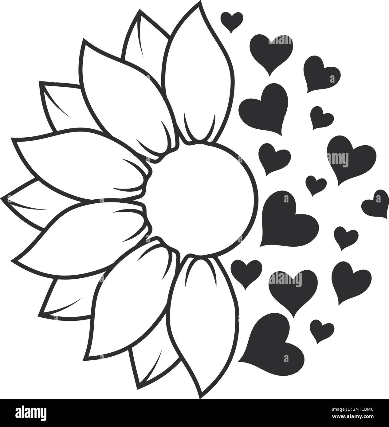 3,766 Sunflower outline Vector Images | Depositphotos