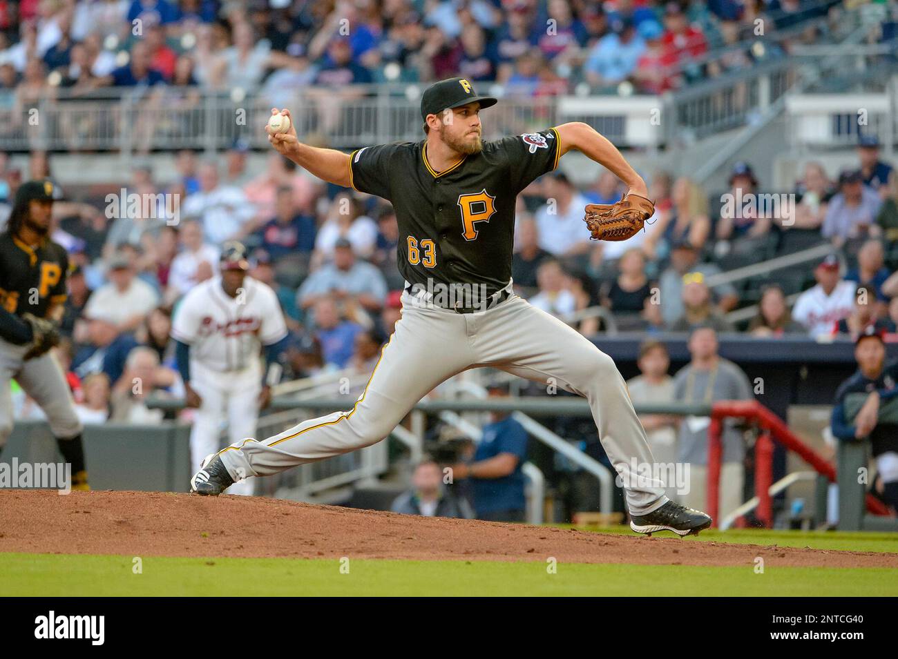 ATLANTA, GA JUNE 10 Pittsburgh Pirates relief pitcher Alex McRae (63