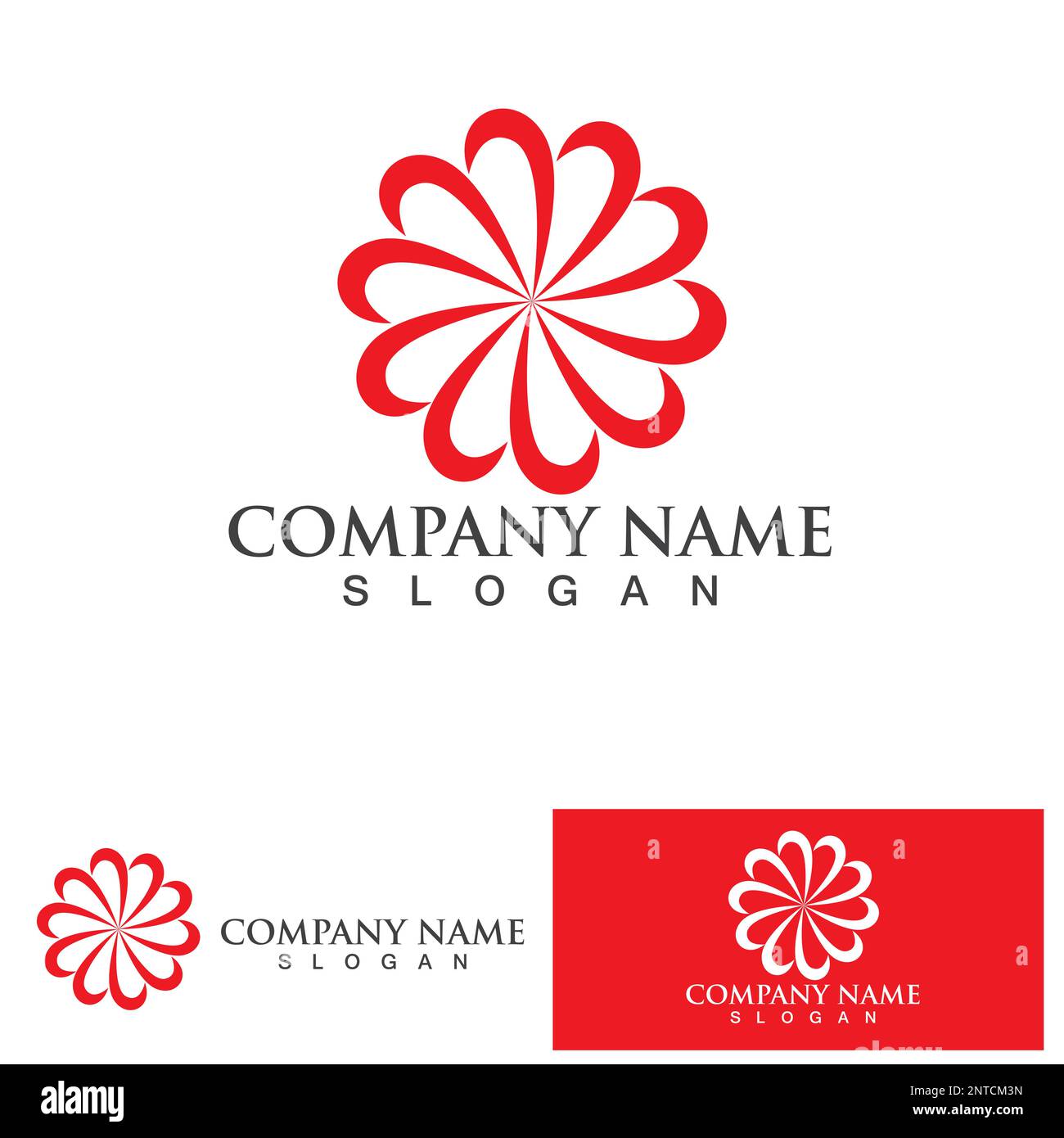 Flower logo vector illustration design template Stock Vector Image ...