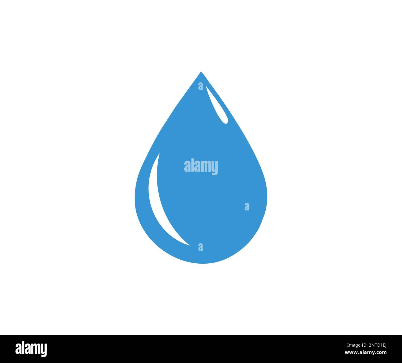 Water drop shape. Blue water drop logo design. Water or oil drop. Fresh ...