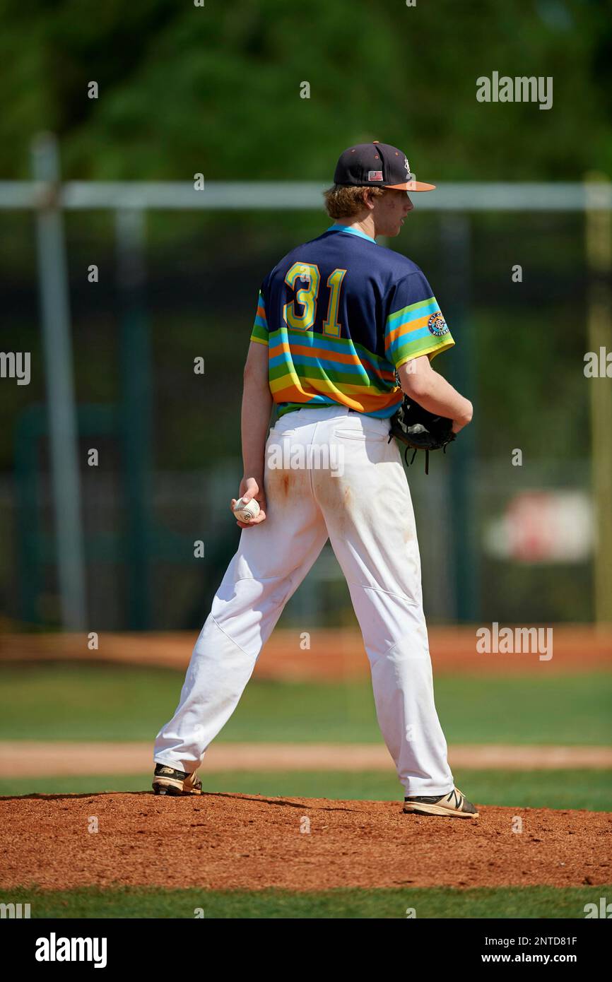 Dylan Rhadans during the WWBA World Championship at the Roger Dean Complex on October 20, 2018