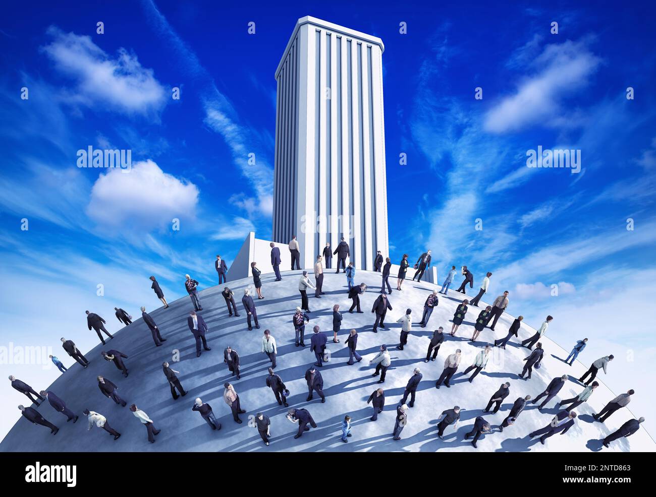 3D rendering of an teamwork concept Stock Photo - Alamy