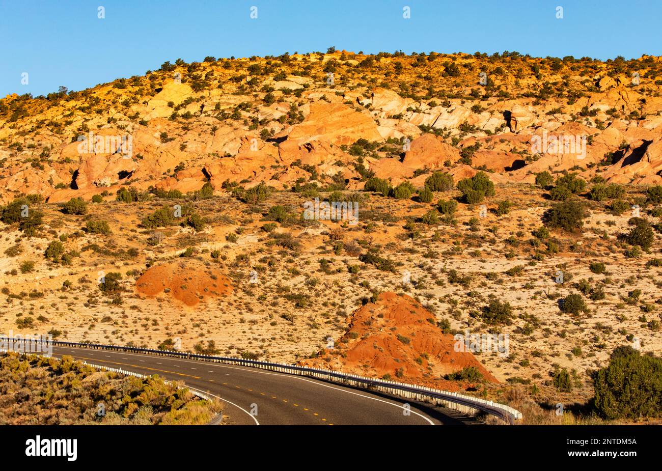 Scenic drive through intriguing geology of ancient environment in Grand