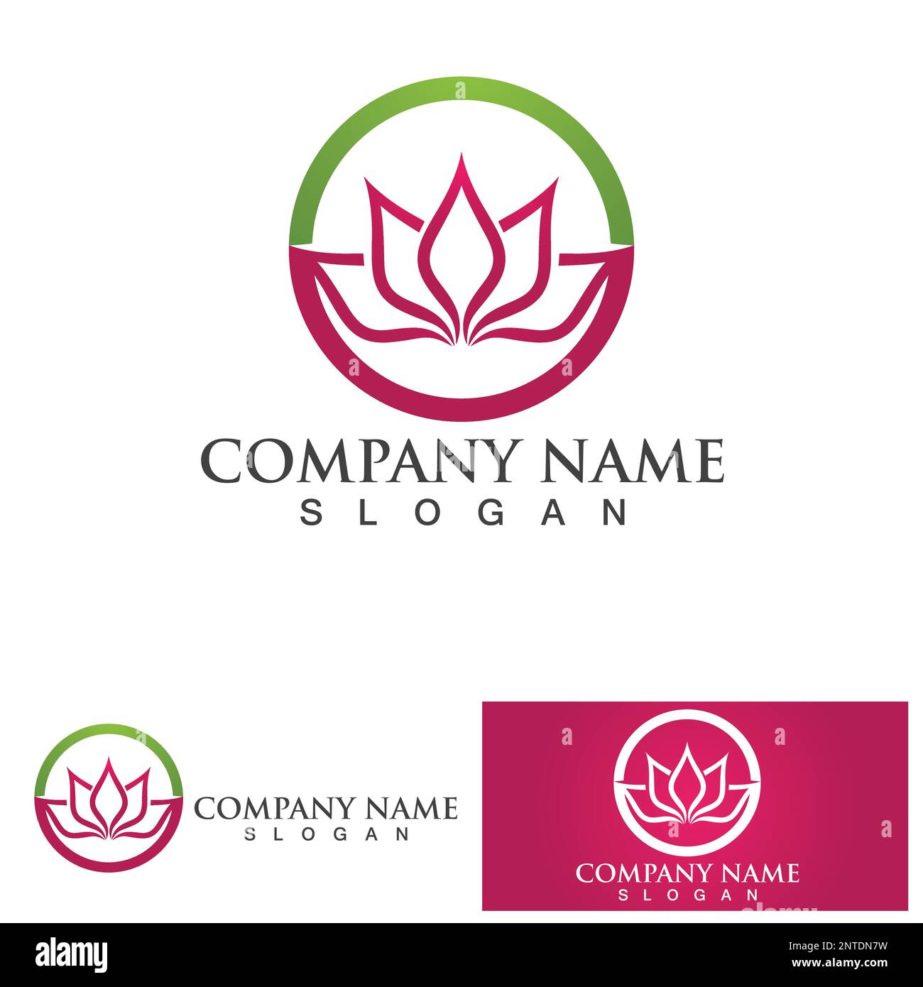 yoga logo design stock. human meditation in lotus flower vector ...