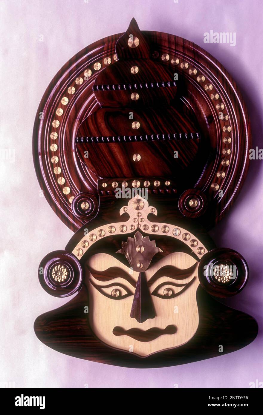 Rose wood Kathakali, Handicrafts of Kerala, South India, India, Asia
