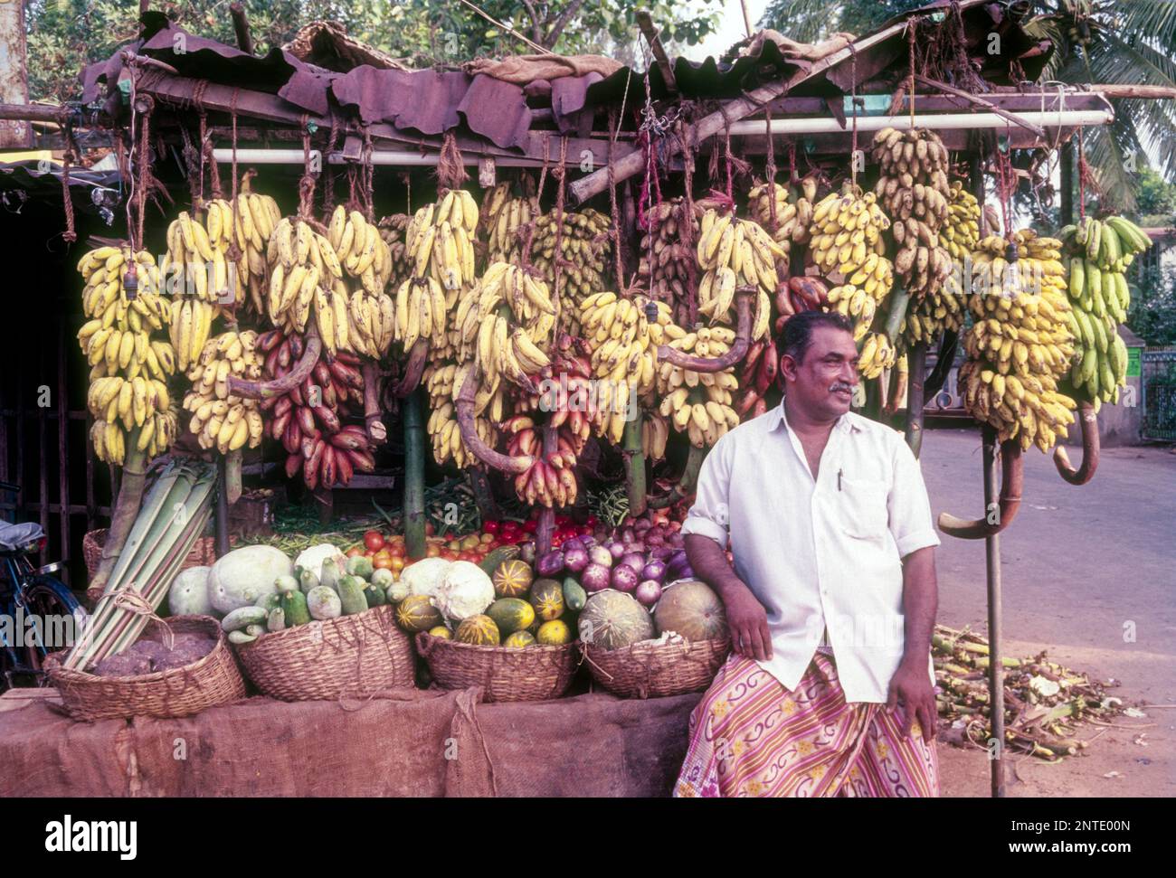 Fruits and vegetables shop at Kollam Quilon, Kerala, South India, India, Asia Stock Photo Alamy