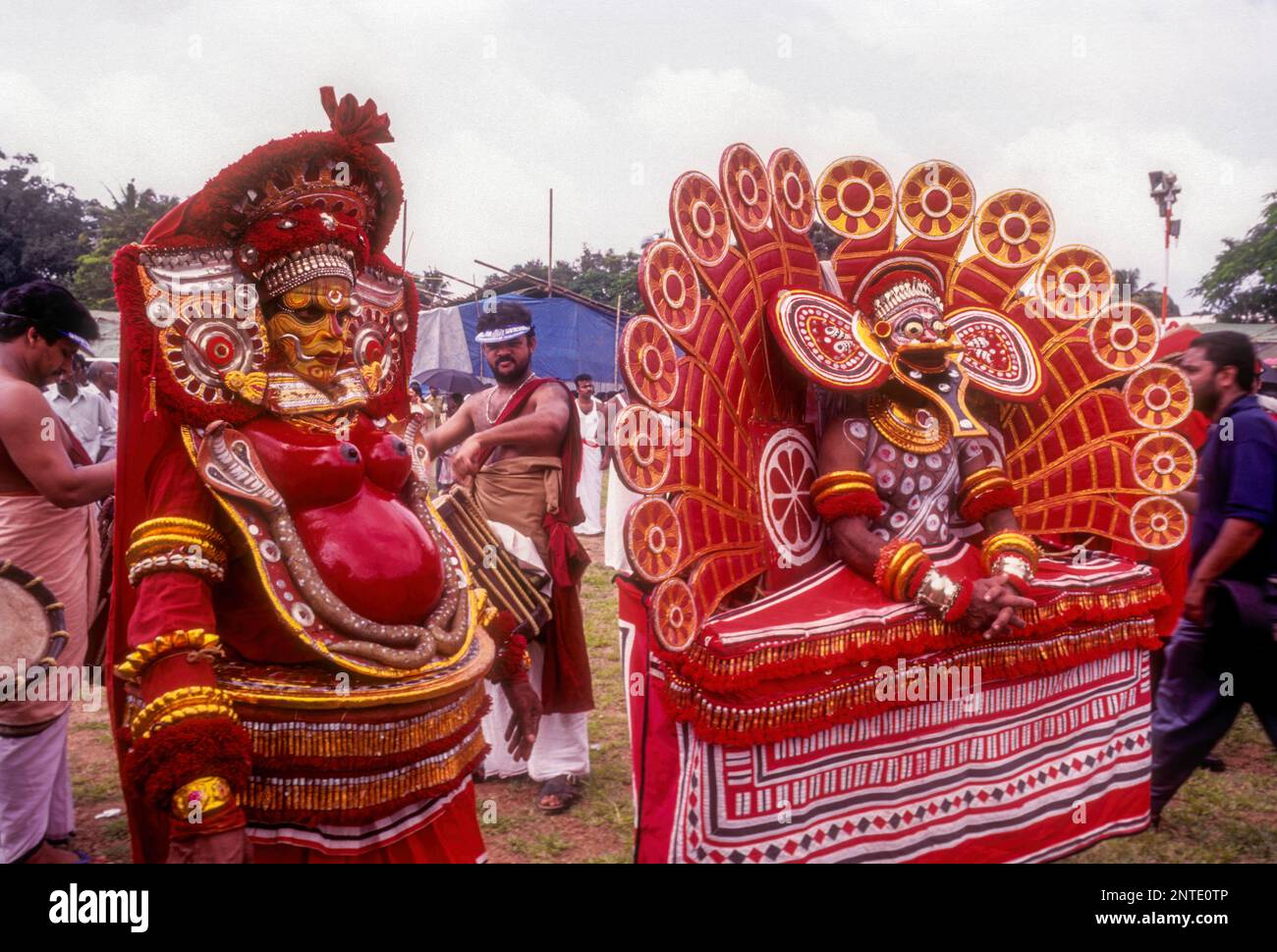 Theyyam dancers in Athachamayam celebration in Thripunithura during