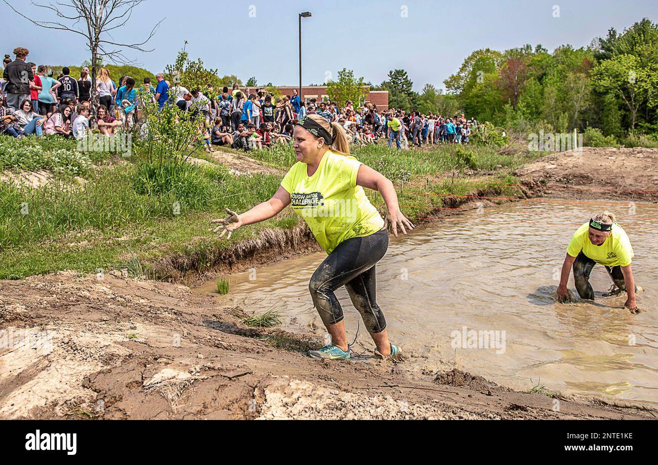 Alicia Poulin and Joyce LePage, both secretaries at Geiger Elementary