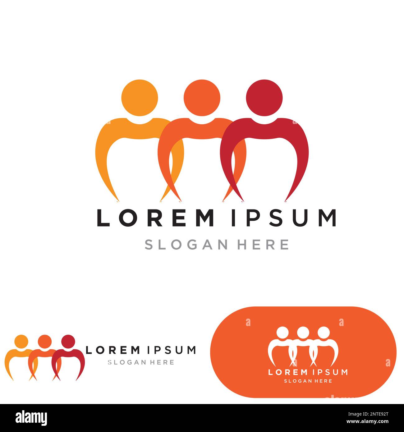 Community people group team logo vector Stock Vector Image & Art - Alamy
