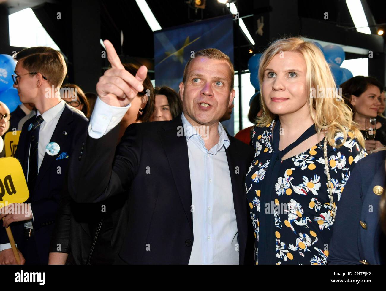 Chairman Petteri Orpo And Wife Niina Kanniainen Orpo Attend The Chairman Petteri Orpo And Wife Niina Kanniainen Orpo Attend The