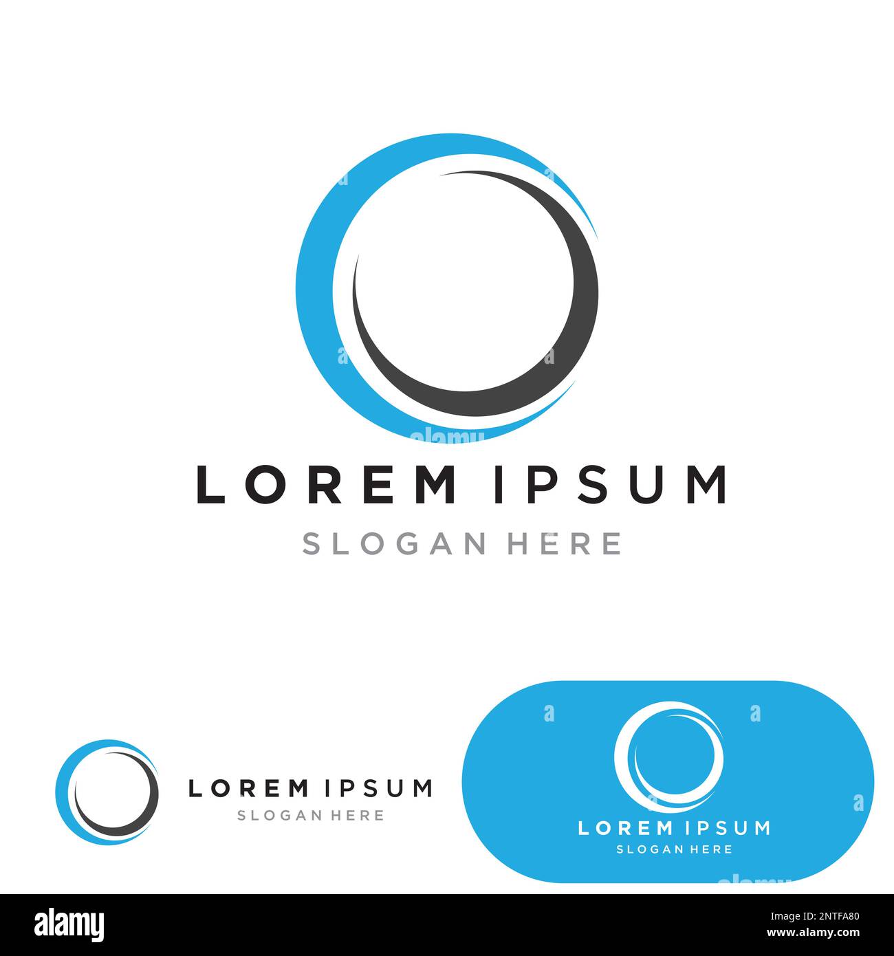 Circle logo and symbol vector icon template app Stock Vector