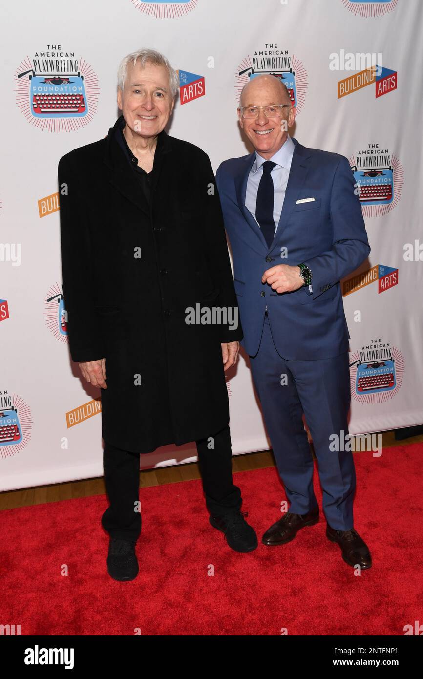 New York, USA. 27th Feb, 2023. John Patrick Shanley and Jeff Horwitz