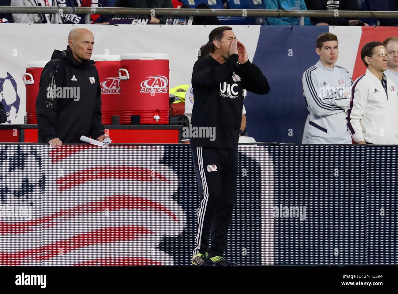 FOXBOROUGH, MA - MAY 11: New England Revolution interim head coach Mike ...