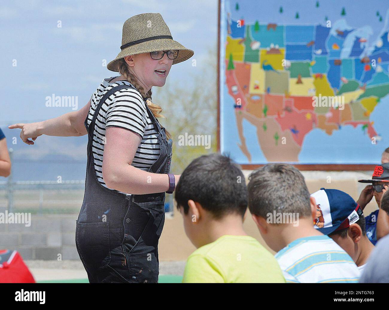 Lindsay Benacka, the City of Yuma's Arts and Program Manager, gives